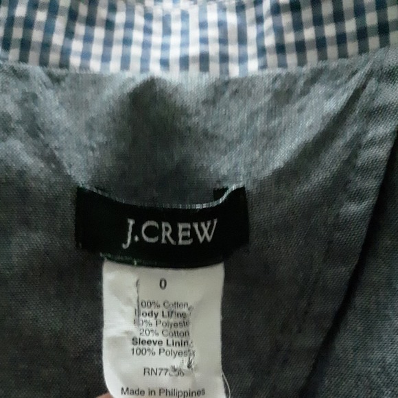 J. Crew Gingham Blazer 0 - Picture 5 of 5